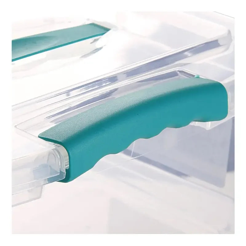 Pack 2 Caja Organizadora De 6 Litros Con Tapa Transparente