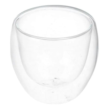 Pack 4 Tazas De Vidrio Doble Pared 250 Ml Transparente