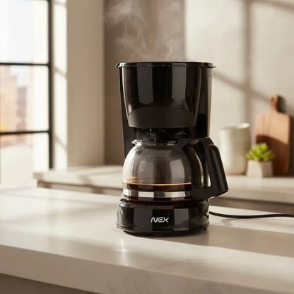 Cafetera Eléctrica Goteo 4 Tazas 650ml Automática Filtro Nex Negro