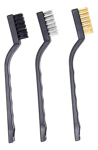 Set 3 Cepillos Limpieza Accesorios Hogar Oxido Auto