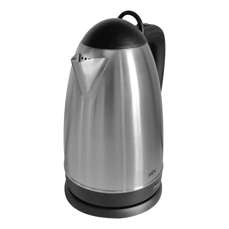 Hervidor 2.5 Litros Nex Metalico Indicador De Agua 2200w Plateado