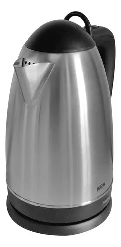Hervidor 2.5 Litros Nex Metalico Indicador De Agua 2200w Plateado