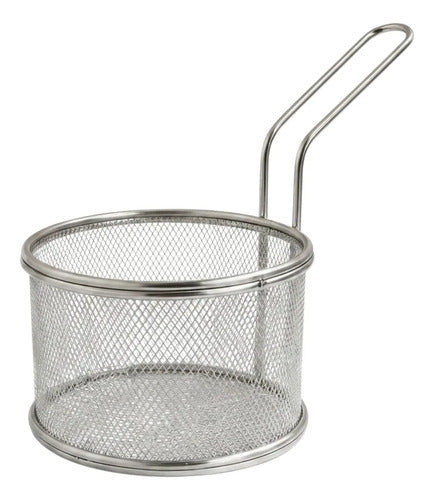 Canasto Canastillo Freidor Papas Fritas 13x9 Cm Cesta Metal