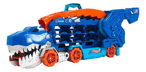Hot Wheels City Pista De Juguete Súper Remolque De T-rex Color Multicolor