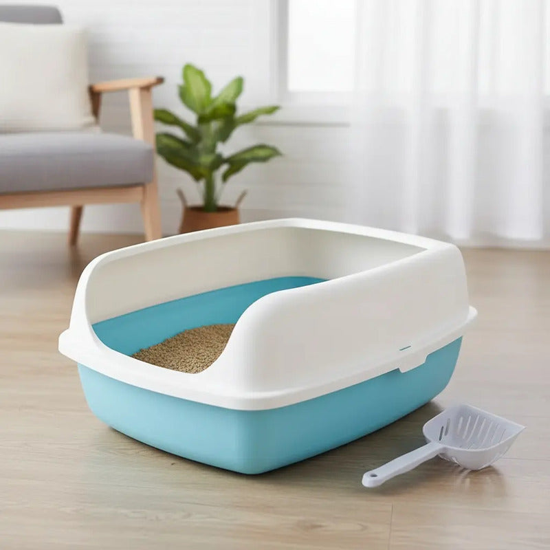 Arenero Grande Gato Xl Bandeja Sanitaria 56x42 Antiderrame
