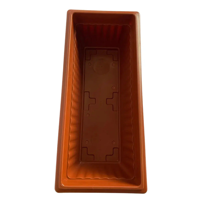 Pack 2 Macetero Tipo Jardinera Colonial. 50cm Bordeo