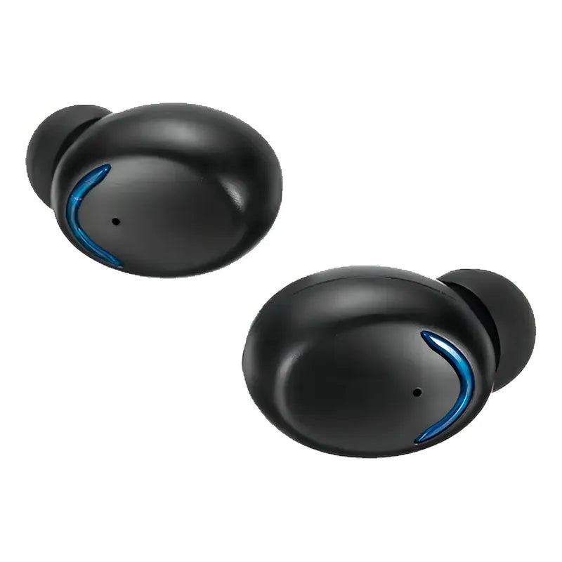 Audífonos Inalámbricos Bluetooth F9 Negro Luz Led In-ear Luz Azul Marino