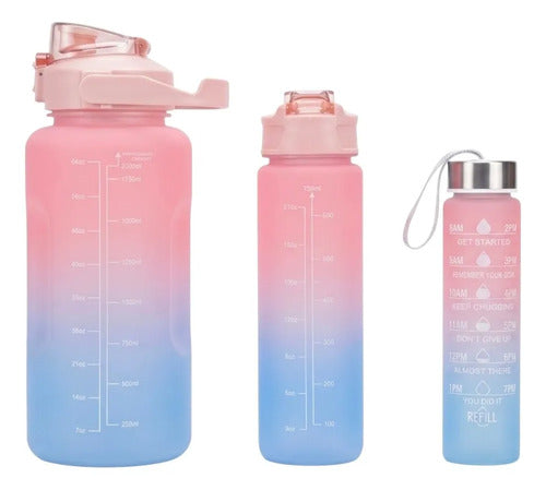 Botella Deportiva Motivacional 2l Para Hidratación