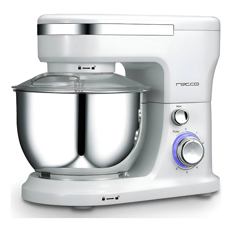 Batidora De Pedestal Recco Rbp Biscottb 600w 4 Lt 6 Vel Colo Blanco 60