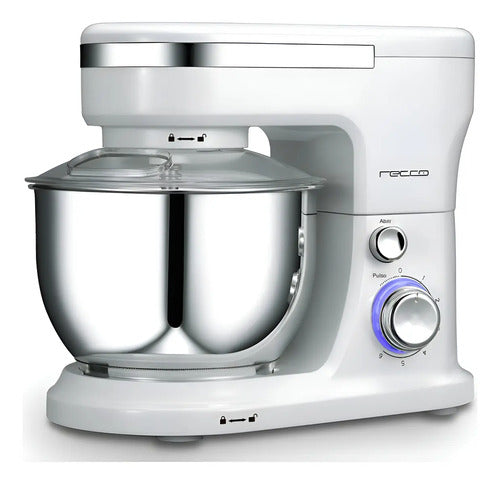 Batidora De Pedestal Recco Rbp Biscottb 600w 4 Lt 6 Vel Colo Blanco 60