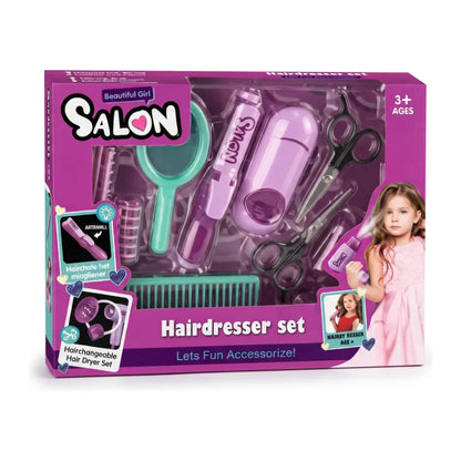Set De Peluquería Infantil Con Accesorios Para Niñas
