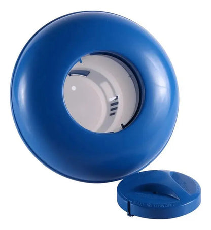 Dispensador De Cloro Para Piscina + Tabletas De Cloro 1 Kg Azul