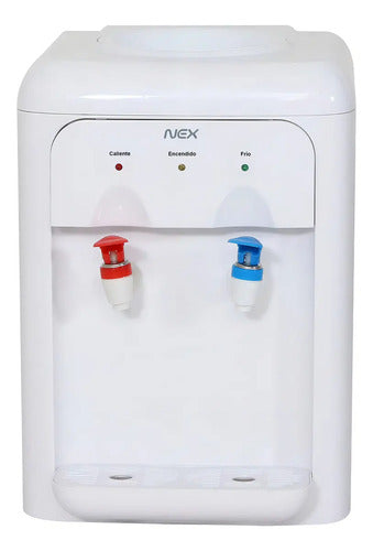 Dispensador De Agua Nex Da-112 20l Corriente Doméstica Fría Y Caliente Blanco