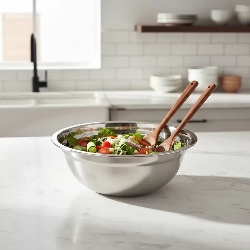 Bowl Acero Inoxidable 18cm Cocina Repostería Premium Acero Inoxidable