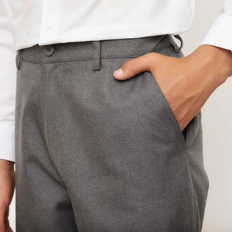 Pantalón Holley Escolar Niño Gris Lisa 16