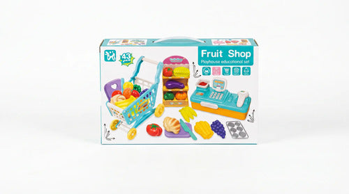 Set De Supermercado De Juguete Con Caja Registradora