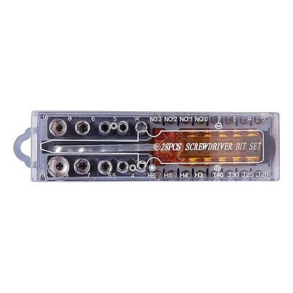Set Destornillador Y Dados 28 Pcs En 1 Cq-220 E12138