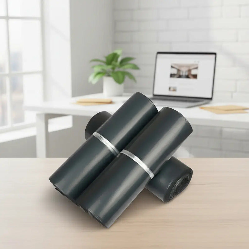 Pack 100 Bolsas Courrier Autoadhesivas Embalaje Envios 35x45 Negro