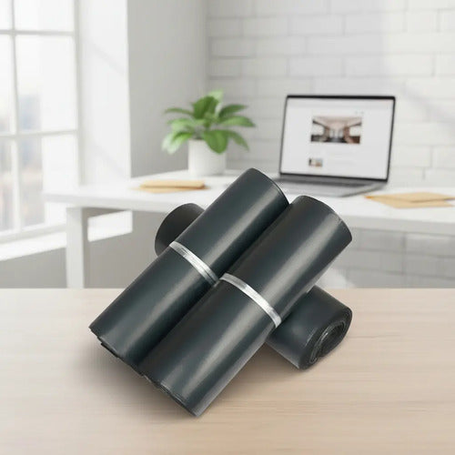 Pack 100 Bolsas Courrier Autoadhesivas Embalaje Envios 35x45 Negro