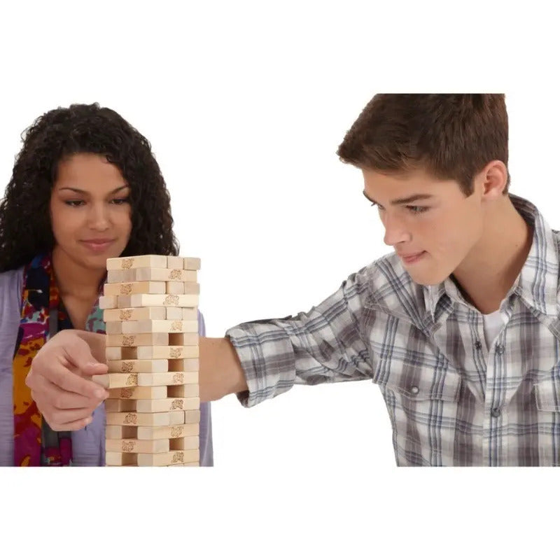Juego De Mesa Jenga Clásico: Apila Bloques En Torre