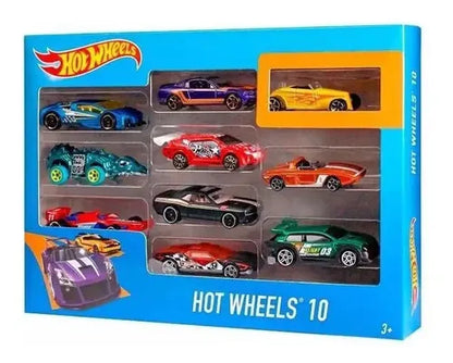 Hot Wheels Die Cast Paquete De 10 Autos Multicolor