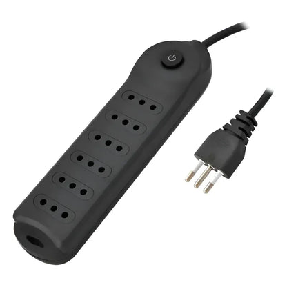 Alargador 6 Toma(s) 3 M Gris Negro