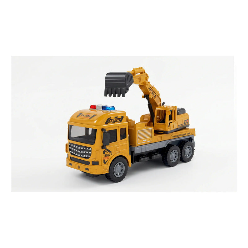 Juguete Camion Excavadora A Control Remoto Amarillo Camion Excavadora