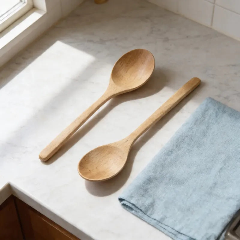 Cuchara De Bambu 23,5cmx4cm Cocina Utensilio De Madera Madera