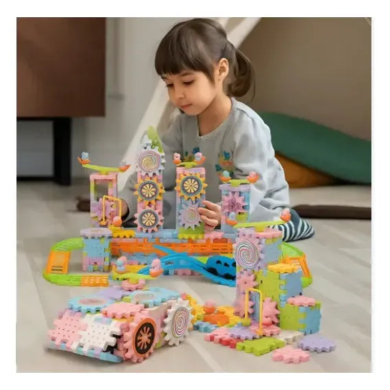 Juego Construcción Engranajes Giratorios Infantil