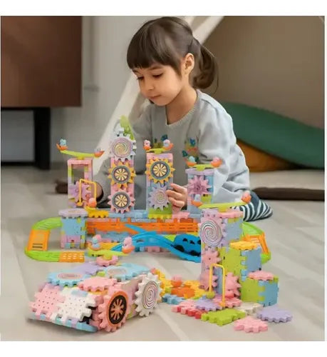 Juego Construcción Engranajes Giratorios Infantil
