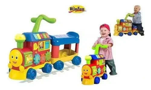 Win Fun Caminador Tren Didactico Con Sonido Jeg 0803-34 Multicolor