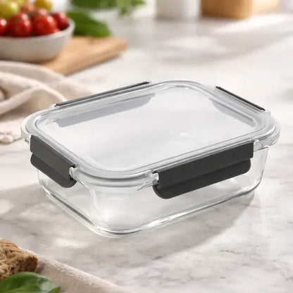 Pack 3 Tupper Hermético Vidrio 1040 Ml Transparente