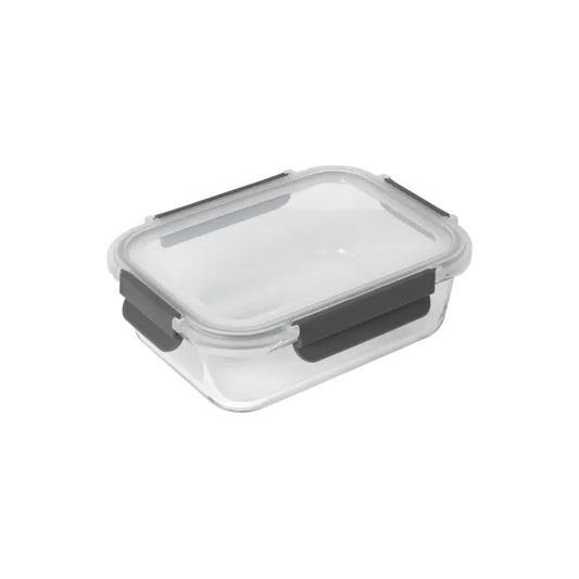 Set 2 Tupper Hermético Vidrio 1040ml Transparente