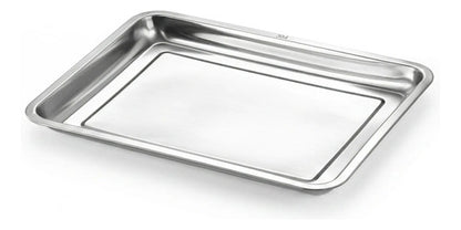Bandeja De Acero Inoxidable 40 X 30 2cm Plateado