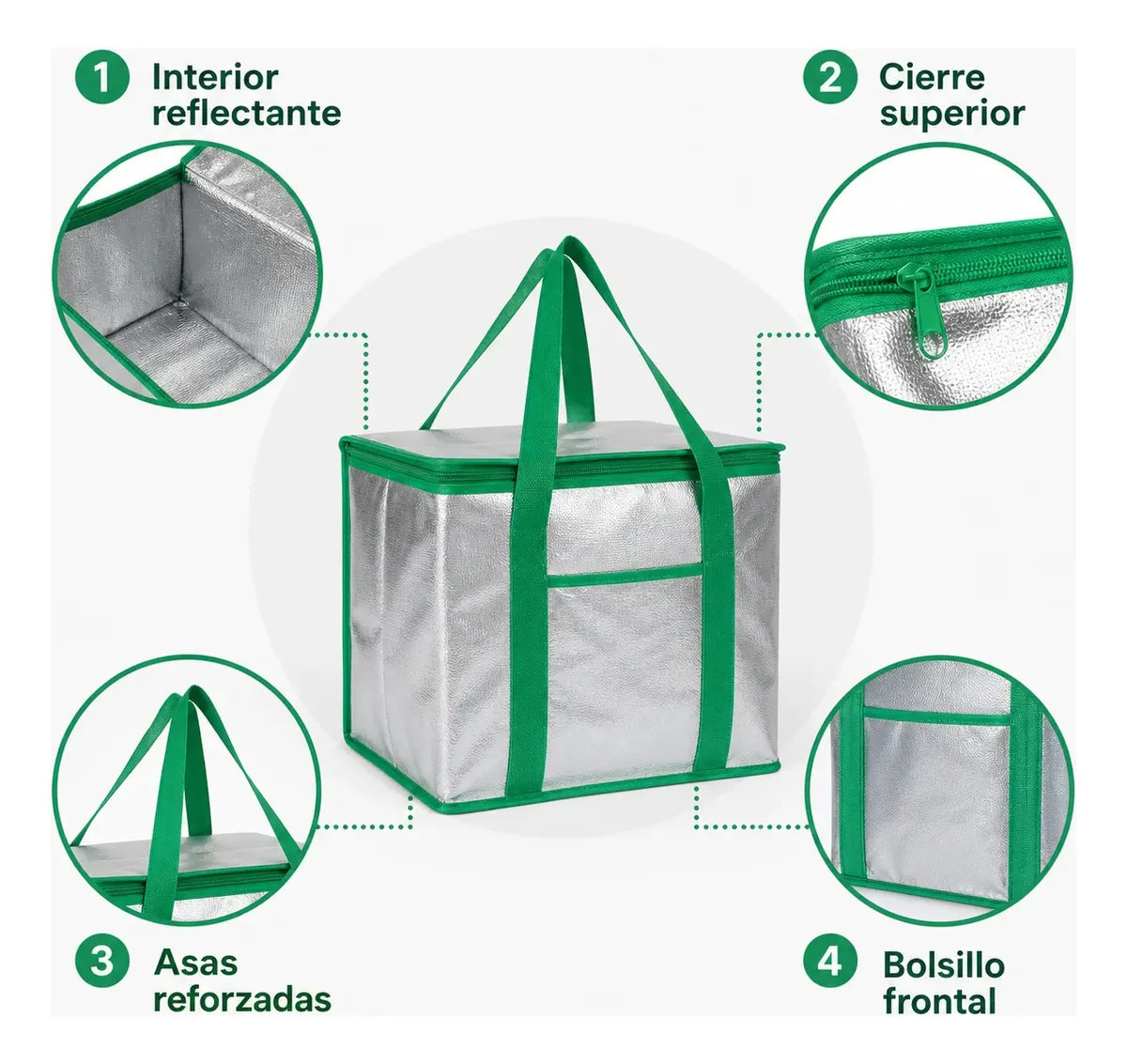 Bolso Térmico Cooler Comida Bebidas Picnic 28*16*20 Termica