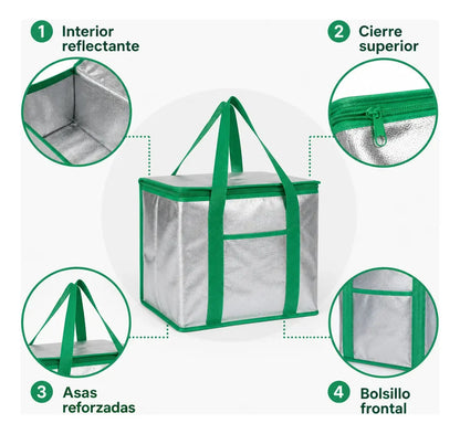 Bolso Térmico Cooler Comida Bebidas Picnic 28*16*20 Termica