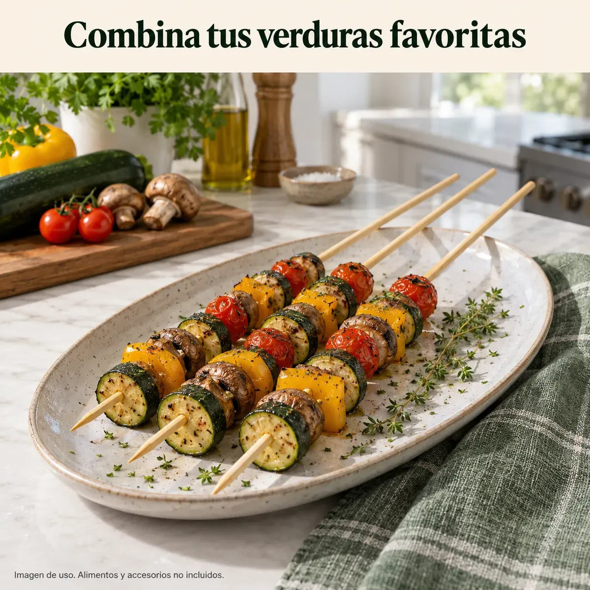 Palos para Anticuchos Brochetas Bambú 5 Mm X40 Cm 40 Piezas Beige