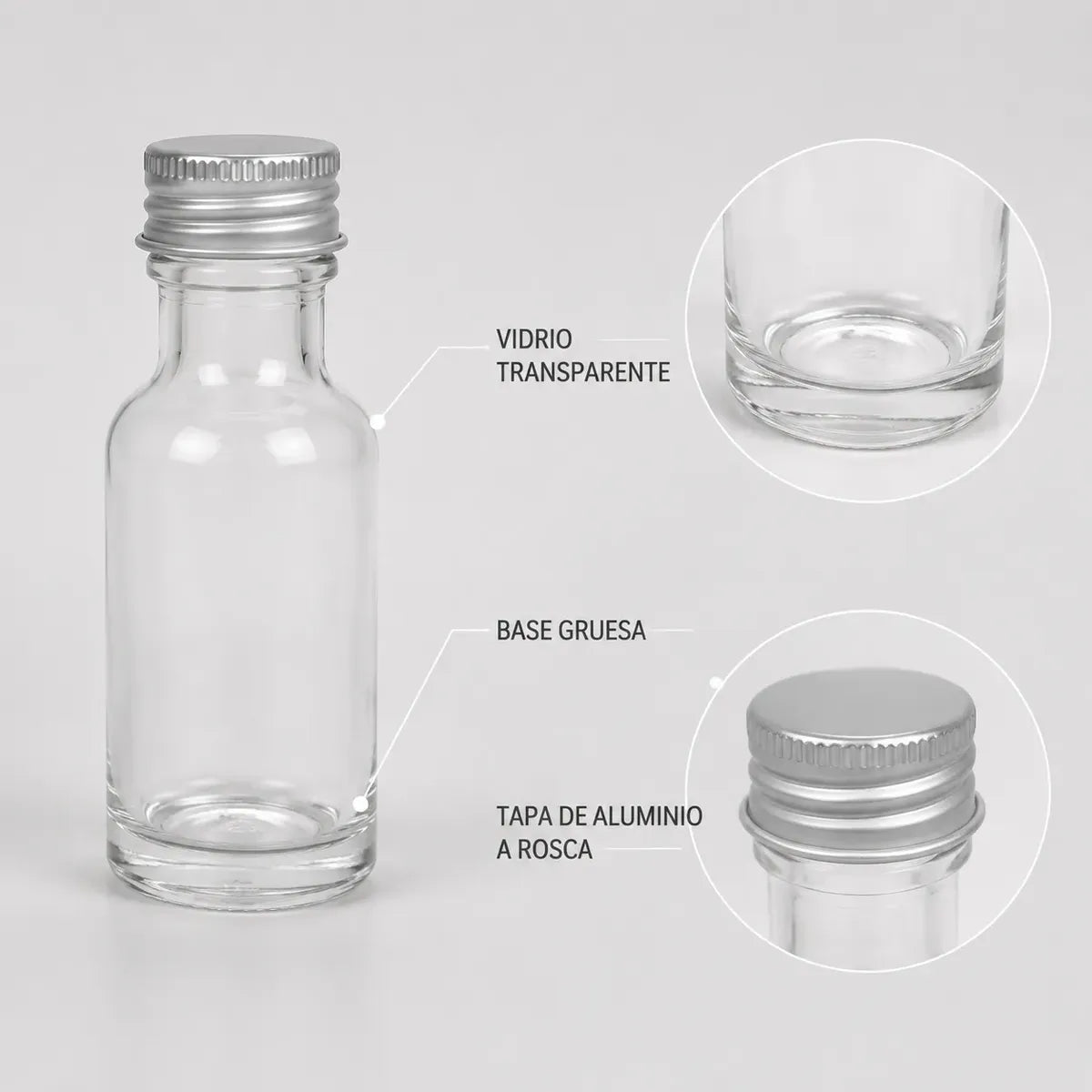 Pack 12 Frascos De Vidrio Ideal Para Aceite O Esencias