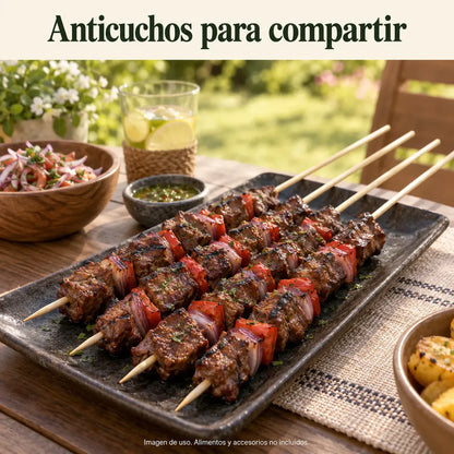 Palos para Anticuchos Brochetas Bambú 3mm X 20 Cm 80 Piezas