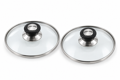 Pack 2 tapa de Cristal 16 Cm para Sartén, Ollas Vidrio