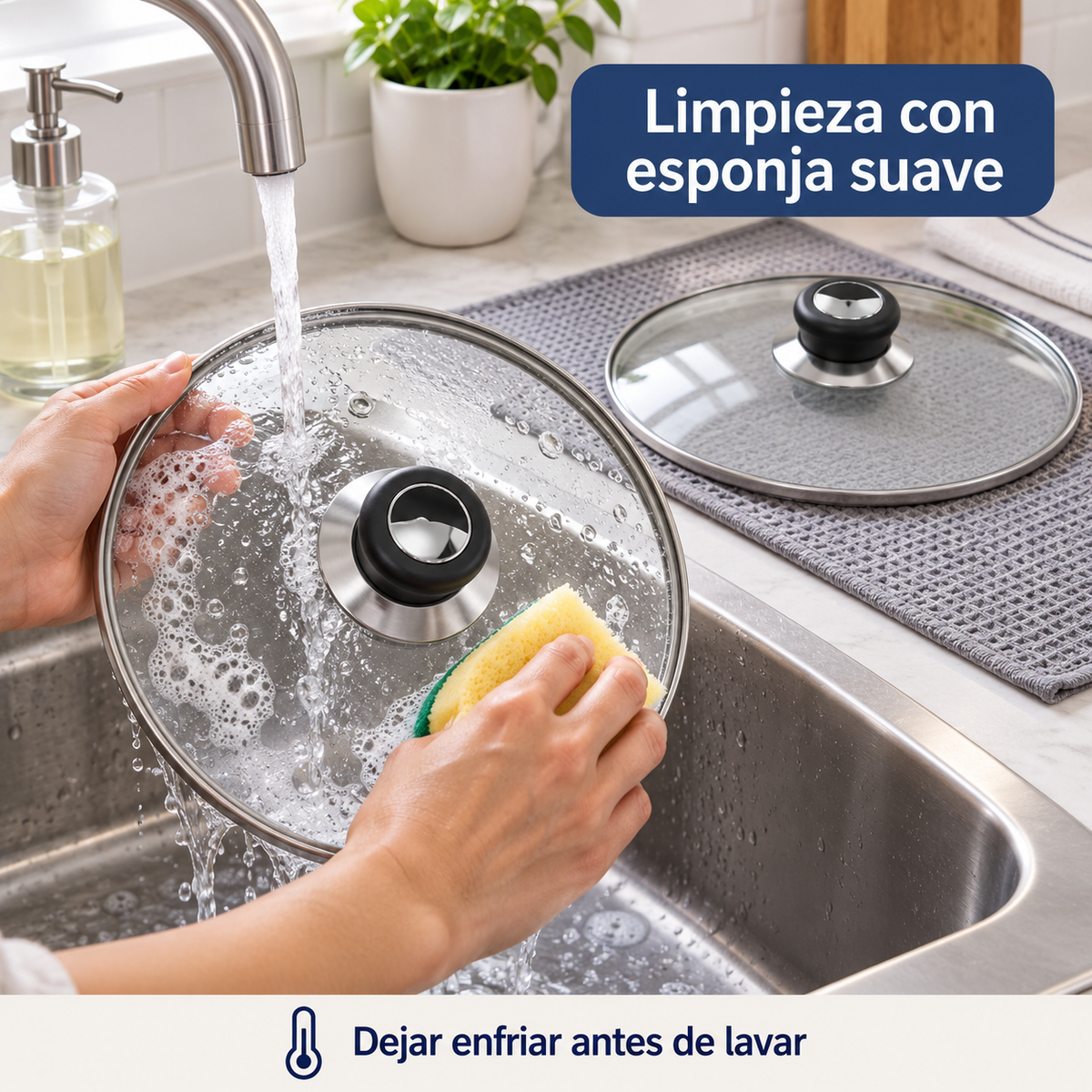 Pack 2 tapa de Cristal 26 Cm para Sartén, Ollas Vidrio