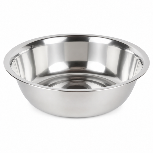 Bowl Profundo Grande en Acero Inoxidable 55cm Repostería