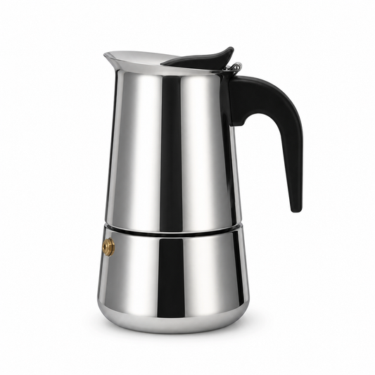 Cafetera Italiana de Acero Inoxidable 100 ml y 300 ml
