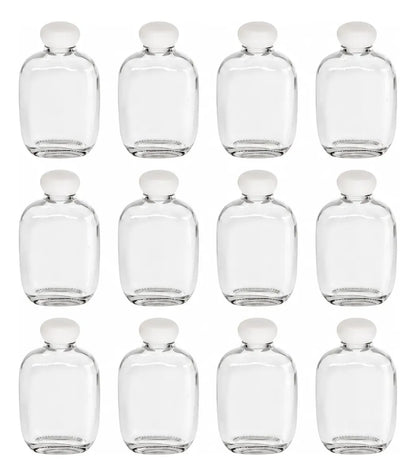 Pack 12 Botellas De Vidrio 125ml Tapa Rosca Hermética