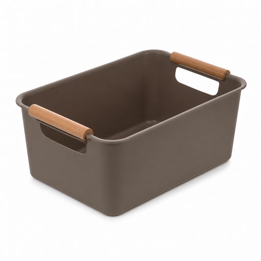 Cesta Organizadora Plástica con Asas 24,5 × 17 × 10 cm - imagen 1