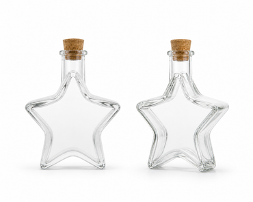 Pack Botellas de Vidrio Estrella 380 ml con Tapa de Corcho | 12, 18 o 24 Unidades
