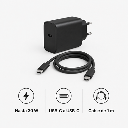 Características del cargador USB-C de 30 W