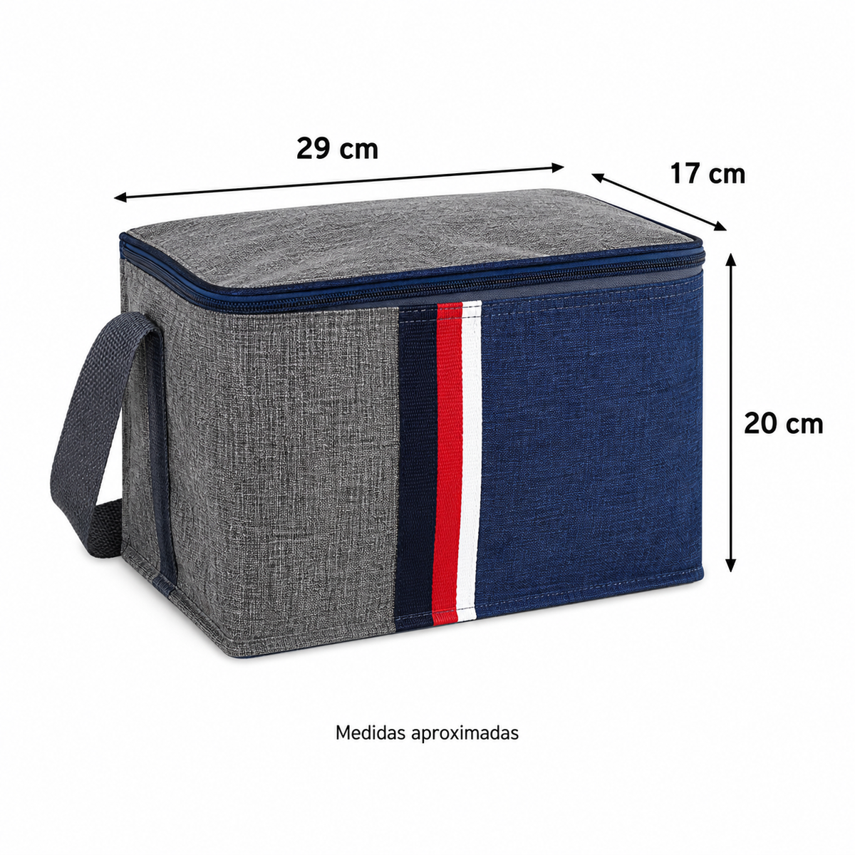 cooler bag con medidas aproximadas