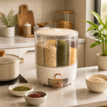 Dispensador de alimentos secos en despensa