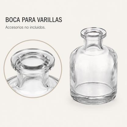 Pack 5 Botellas De Vidrio Difusor De Aromas 50 Ml